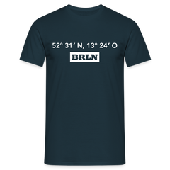 T-Shirt Berlin "BRLN GPS" Bright Edition - Navy
