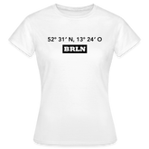 T-Shirt Ladies Berlin "BRLN GPS" - Weiß