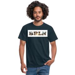 T-Shirt Berlin "BRLN Brandenburger Tor" Bright Edition - Navy