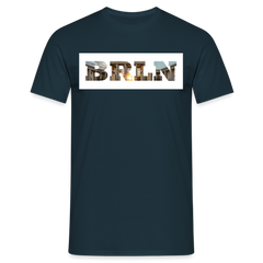 T-Shirt Berlin "BRLN Brandenburger Tor" Bright Edition - Navy