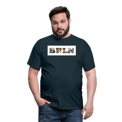 T-Shirt Berlin "BRLN Brandenburger Tor" Bright Edition - Navy