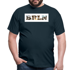 T-Shirt Berlin "BRLN Brandenburger Tor" Bright Edition - Navy