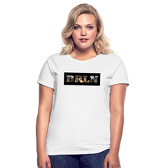 T-Shirt Ladies Berlin "BRLN Brandenburger Tor" - Weiß