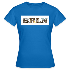 T-Shirt Ladies Berlin "BRLN Brandenburger Tor" Bright Edition - Royalblau