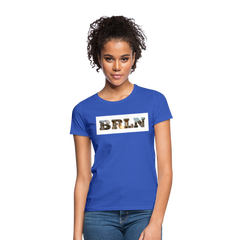 T-Shirt Ladies Berlin "BRLN Brandenburger Tor" Bright Edition - Royalblau