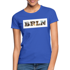 T-Shirt Ladies Berlin "BRLN Brandenburger Tor" Bright Edition - Royalblau