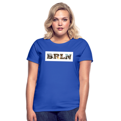 T-Shirt Ladies Berlin "BRLN Brandenburger Tor" Bright Edition - Royalblau