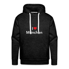 Hoodie "I Love München" Bright Edition - Anthrazit