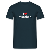 T-Shirt "I Love München" Bright Edition - Navy