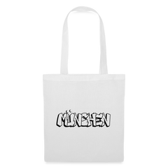 Tote Bag München "Graffiti Black" - Weiß