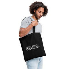 Tote Bag München "Graffiti White" - Schwarz