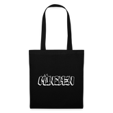 Tote Bag München "Graffiti White" - Schwarz