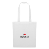 Tote Bag "I Love München" Bright Edition - Weiß