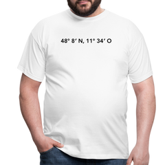 T-Shirt München "GPS" - Weiß