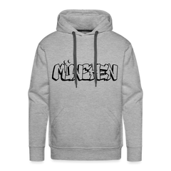Hoodie München "Graffiti" Dark Edition - Grau meliert