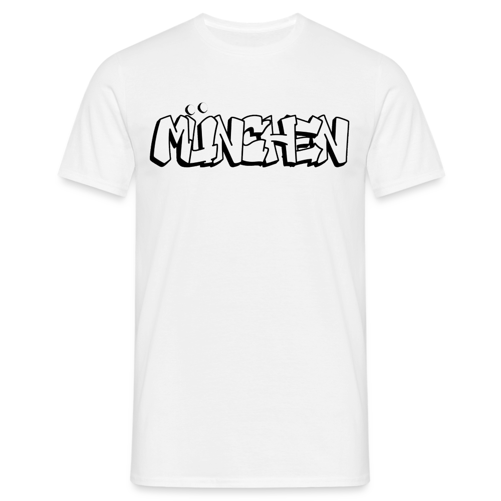 T-Shirt München "Graffiti" - Weiß