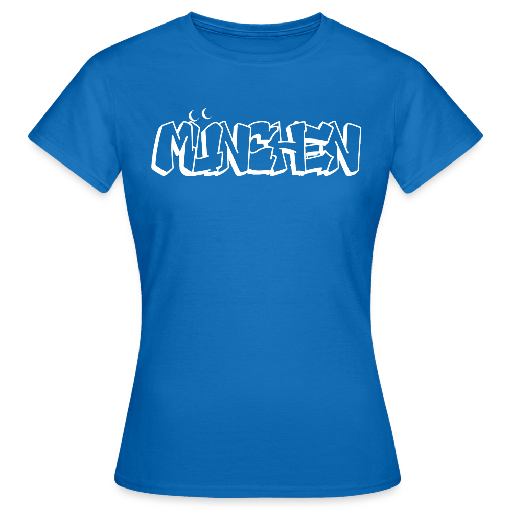 T-Shirt Ladies München "Graffiti" Bright Edition - Royalblau