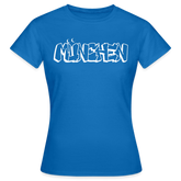 T-Shirt Ladies München "Graffiti" Bright Edition - Royalblau