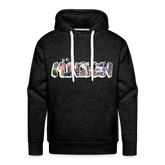 Hoodie München "Graffiti Marienplatz" Bright Edition - Anthrazit