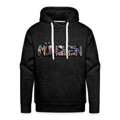 Hoodie München "Graffiti Marienplatz" Dark Edition - Anthrazit