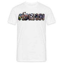 T-Shirt München "Graffiti Marienplatz" - Weiß