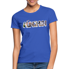 T-Shirt Ladies München "Graffiti Marienplatz" Bright Edition - Royalblau