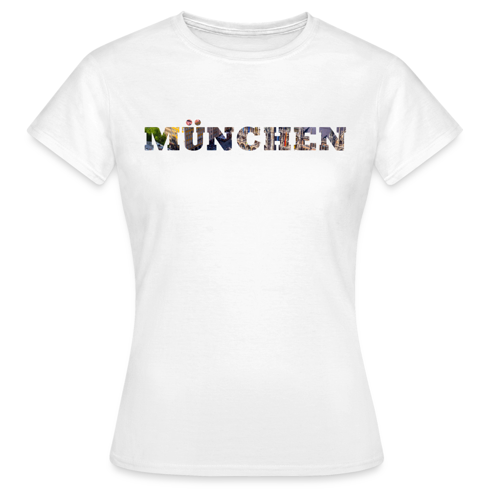 T-Shirt Ladies München "Marienplatz Bold" - Weiß