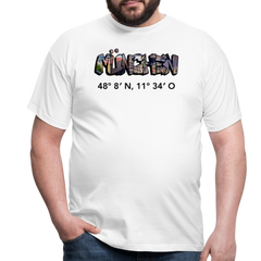 T-Shirt München "Graffiti Marienplatz GPS" - Weiß