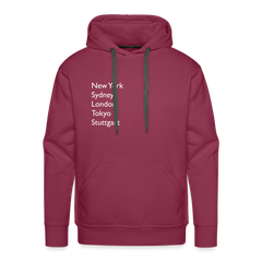 Hoodie Stuttgart "Metropolen" Bright Edition - Bordeaux