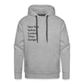 Hoodie Stuttgart "Metropolen" Dark Edition - Grau meliert