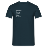 T-Shirt Stuttgart "Metropolen" Bright Edition - Navy