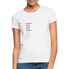 T-Shirt Ladies Stuttgart "Metropolen" - Weiß
