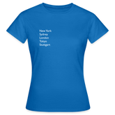 T-Shirt Ladies Stuttgart "Metropolen" Bright Edition - Royalblau