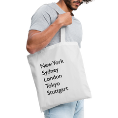 Tote Bag Stuttgart "Metropolen" - Weiß