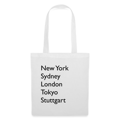 Tote Bag Stuttgart "Metropolen" - Weiß