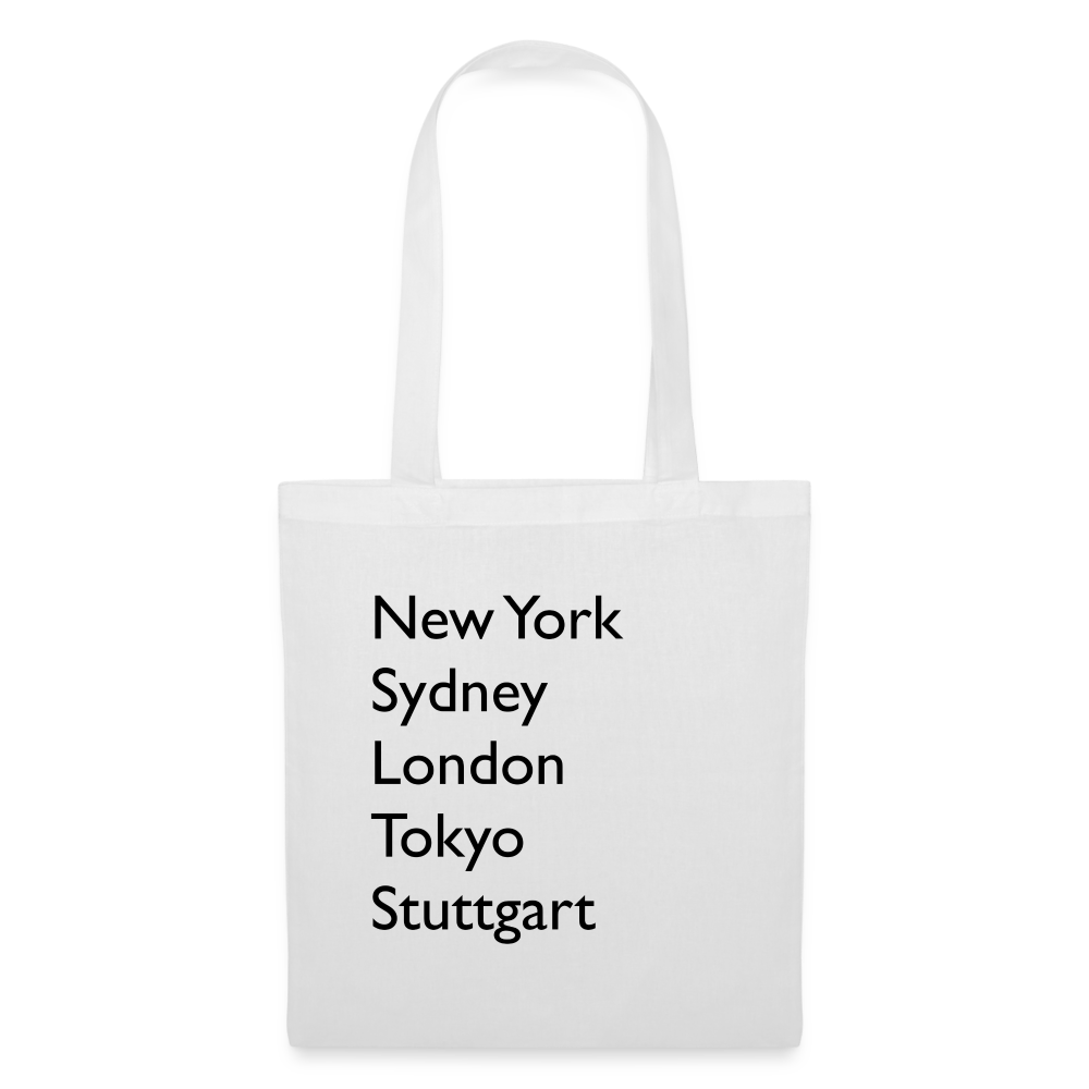 Tote Bag Stuttgart "Metropolen" - Weiß