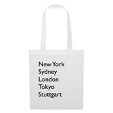 Tote Bag Stuttgart "Metropolen" - Weiß