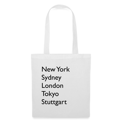 Tote Bag Stuttgart "Metropolen" - Weiß