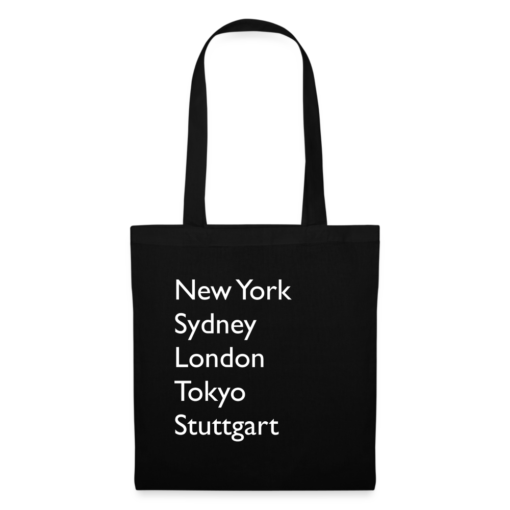 Tote Bag Stuttgart "Metropolen" - Schwarz
