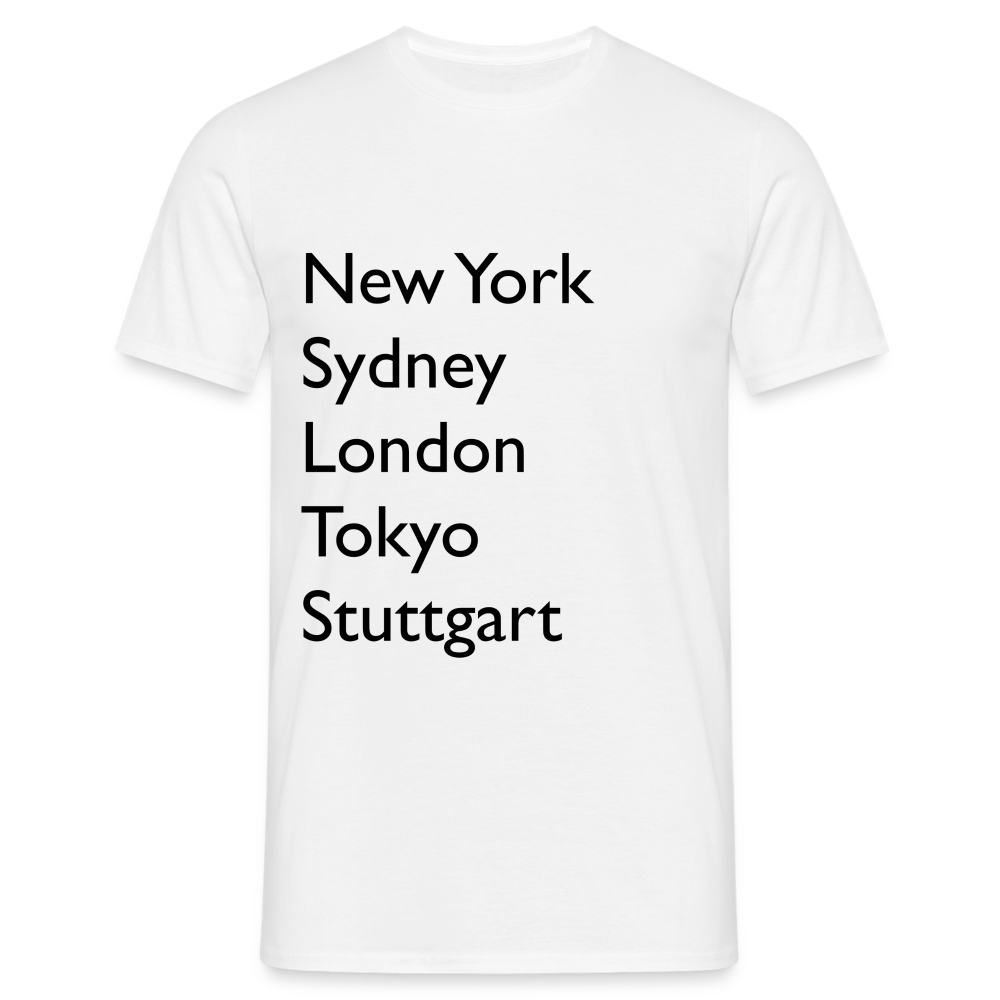 T-Shirt Stuttgart "Metropolen Big" - Weiß