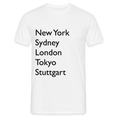 T-Shirt Stuttgart "Metropolen Big" - Weiß