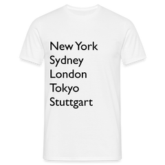 T-Shirt Stuttgart "Metropolen Big" - Weiß