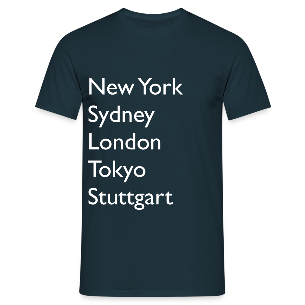 T-Shirt Stuttgart "Metropolen Big" Bright Edition - Navy