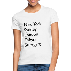 T-Shirt Ladies Stuttgart "Metropolen Big" - Weiß