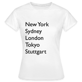 T-Shirt Ladies Stuttgart "Metropolen Big" - Weiß