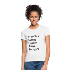 T-Shirt Ladies Stuttgart "Metropolen Big" - Weiß