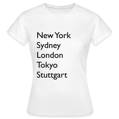 T-Shirt Ladies Stuttgart "Metropolen Big" - Weiß