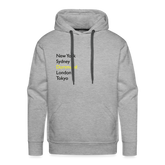 Hoodie Dortmund "Metropolen" Dark Edition - Grau meliert