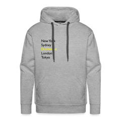 Hoodie Dortmund "Metropolen" Dark Edition - Grau meliert