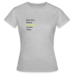 T-Shirt Ladies Dortmund "Metropolen" - Grau meliert